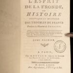 1772 History of The FRONDE 1ed French Civil Wars SPAIN Pyrenees Mailly 4v SET