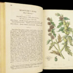 1829 FLOWERS 1ed Flora Medica Botany Medicine Color Illustrated 2v SET Spratt