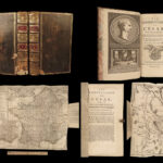 1763 Julius Caesar WAR Commentaries Military Tactics Hirtius Bellum Anville MAPS