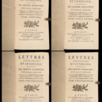 1781 Jesuit Voyages Missions CHINA TIBET Peking Vietnam Asia Edifiantes 4v