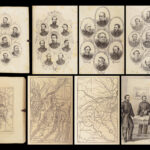 1865 History of CIVIL WAR 1ed Smucker Illustrated Battle Scenes Portraits Maps