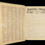 1857 Harper’s Weekly FIRST ISSUE 1ed SLAVERY China Voyages Mormons Railroad RARE