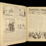 1857 Harper’s Weekly FIRST ISSUE 1ed SLAVERY China Voyages Mormons Railroad RARE