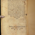 1551 PLAGUE Medicine Black Death De Peste Divine Punishment Janus Cornarius RARE