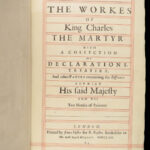 1662 King Charles I 1st FOLIO ed Eikon Basilike England Civil War + ROYAL Covers