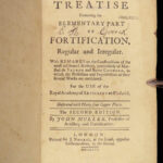 1756 Fortification FORTS Military Mathematics TOULON Fort J. Muller Illustrated