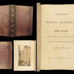 1856 ENORMOUS Medieval French Architecture Charles VII Louis XII Cathedrals