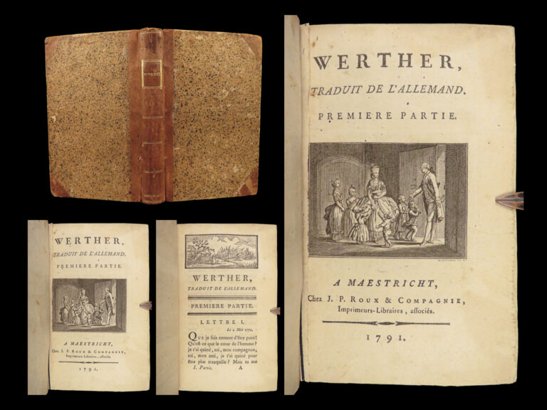 Image of 1791 Goethe Sorrows of Young Werther German Literature Maastricht Netherlands