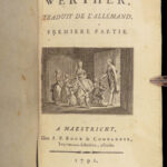 1791 Goethe Sorrows of Young Werther German Literature Maastricht Netherlands