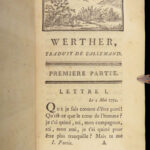 1791 Goethe Sorrows of Young Werther German Literature Maastricht Netherlands