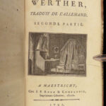 1791 Goethe Sorrows of Young Werther German Literature Maastricht Netherlands