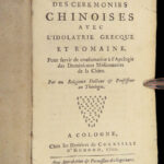 1700 CHINESE Rites Controversy 1ed Jesuit Missionaries Idols China Clement XI