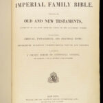 1860 ENORMOUS Imperial Family Holy BIBLE Psalms King James Blackie Illustrated