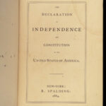 1864 US Constitution Civil War No 13th Amendment Declaration of Independence