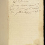 1750 RARE Handwritten Manuscript by JESUIT Claude Judde Rouen France Meditations