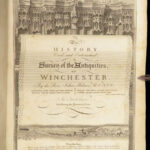 1798 History of Winchester 1ed Norman England Illustrated Cathedral Milner 2v