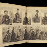 1874 Harper’s Bazar American Fashion Magazine Dresses Clothing Costumes Jewelry