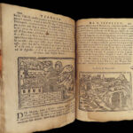 1620 RARE Holy Land WOODCUTS Jerusalem Jericho Israel Cairo Egypt Venice Bianco