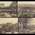 1874 EXQUISITE 1st ed Picturesque America Illustrated Scenery Landscapes 2v SET