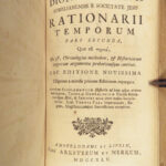 1745 Denis Petau Rationarium Temporum Philosophy Pope Gregory Martyrdom Plates