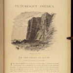 1874 EXQUISITE 1st ed Picturesque America Illustrated Scenery Landscapes 2v SET