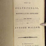 1796 DUTCH Walloon Dordrecht BIBLE + Songs Hymns MUSIC Catechism Netherlands