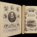 1855 EXQUISITE William Shakespeare Illustrated Halliwell Knight Art COMEDY