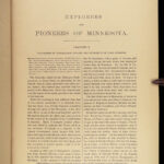 1881 Mississippi Valley 1ed MINNESOTA INDIANS Tribes Huron Ottowa Sioux Beltrami