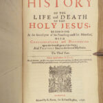 1657 BIBLE ART Life of JESUS Holy Living & Dying Anglican Taylor on Death RARE