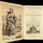 1697 GREEK Byzantine 1ed Lycophron Alexandra Poetry FAMED Tzetzes Chiliades RARE