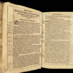 1635 RARE Luther BIBLE Herborn German Reformation Catechism Songs Hymns Brass