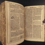 1635 RARE Luther BIBLE Herborn German Reformation Catechism Songs Hymns Brass