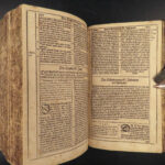 1635 RARE Luther BIBLE Herborn German Reformation Catechism Songs Hymns Brass