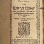 1635 RARE Luther BIBLE Herborn German Reformation Catechism Songs Hymns Brass