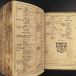 1635 RARE Luther BIBLE Herborn German Reformation Catechism Songs Hymns Brass