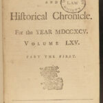 1795 WITCH Burning Scotland BAAL Worship Fairies Americana Washington Slavery