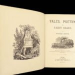 1878 BEAUTIFUL Fairy Tales Thomas BEWICK ART 90 Woodcuts RARE Poetry Walt Brown