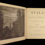 1884 Atala by Chateaubriand Gustave DORÉ Art Illustrated Native American Indians