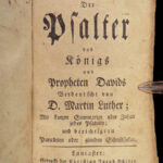 1800 LANCASTER Martin Luther German Bible Psalter RARE New Hanover PA Hutter