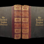 1871 Natural History ANIMALS Darwin Huxley Illustrated 2v SET Goodrich & Johnson