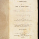 1846 FAMED Joseph Story LAW of Partnership pre Civil War Constitution Court Cases