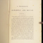 1893 Richard Burton Pilgrimage to MECCA & Medina Arab MUSLIM Illustrated 2v SET