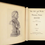 1925 Thomas Paine Life & Works THOMAS EDISON edition Common Sense 10v SET