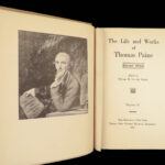 1925 Thomas Paine Life & Works THOMAS EDISON edition Common Sense 10v SET