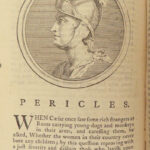 1770 PLUTARCH Parallel Lives ENGLISH Pyrrhus Aristides Cato Dryden 8v SET Illust