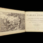 1797 Aesop Fables Illustrated 99 Francis Barlow ART Mythology Cuts ANIMALS RARE