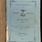 1847 US NAVY Register American NAVAL Officer Owned T.O. Selfridge USS Dale