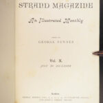 1891 INCREDIBLE Sherlock Holmes 1ed Strand Arthur Conan Doyle Kipling Verne 18v