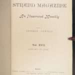 1891 INCREDIBLE Sherlock Holmes 1ed Strand Arthur Conan Doyle Kipling Verne 18v