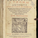 1586 AQUINAS Summa Theologica Medieval Bible Philosophy Catholic Hunnaeus 5v